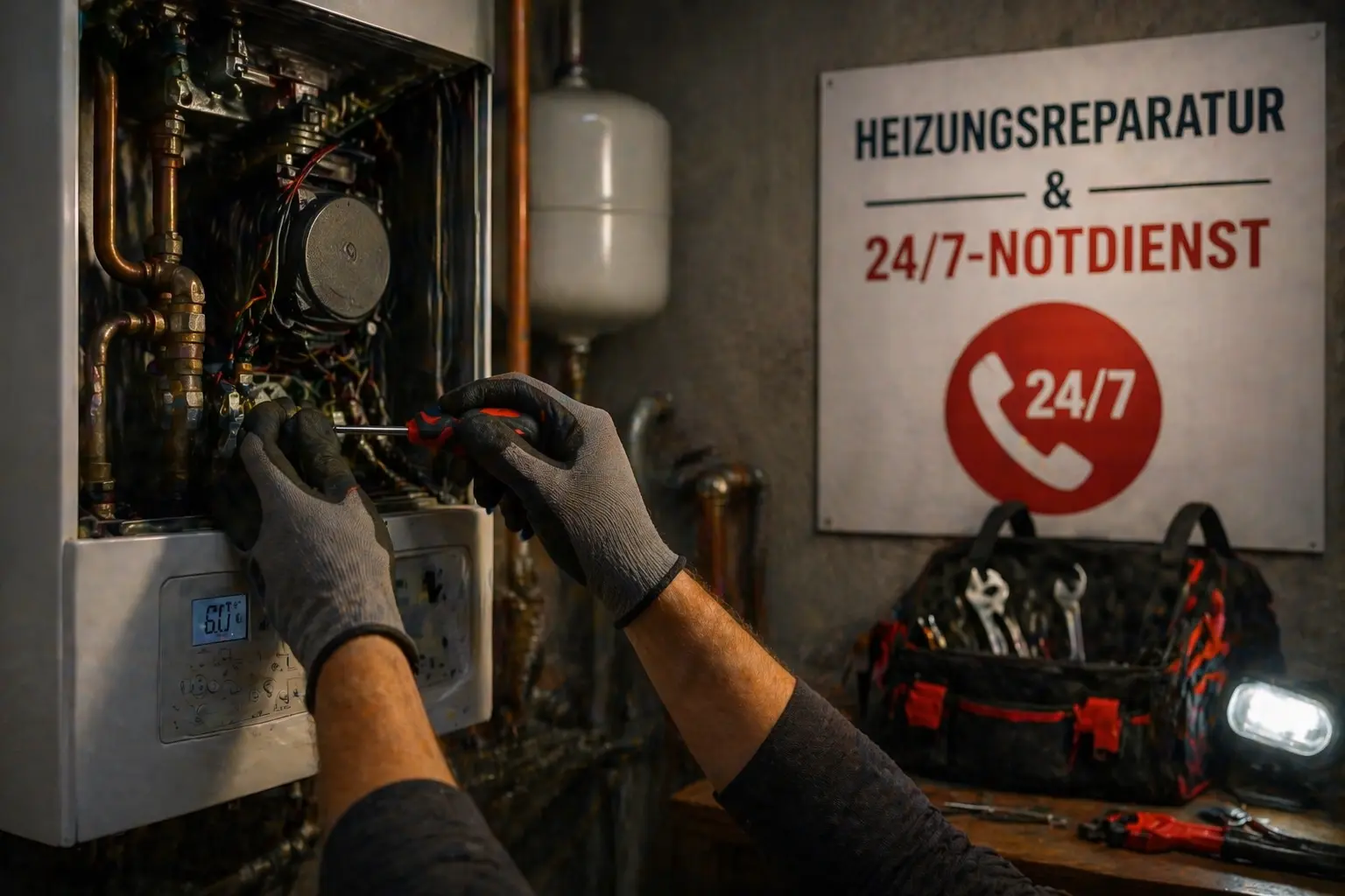 Heizungsreparatur – 24/7-Notdienst